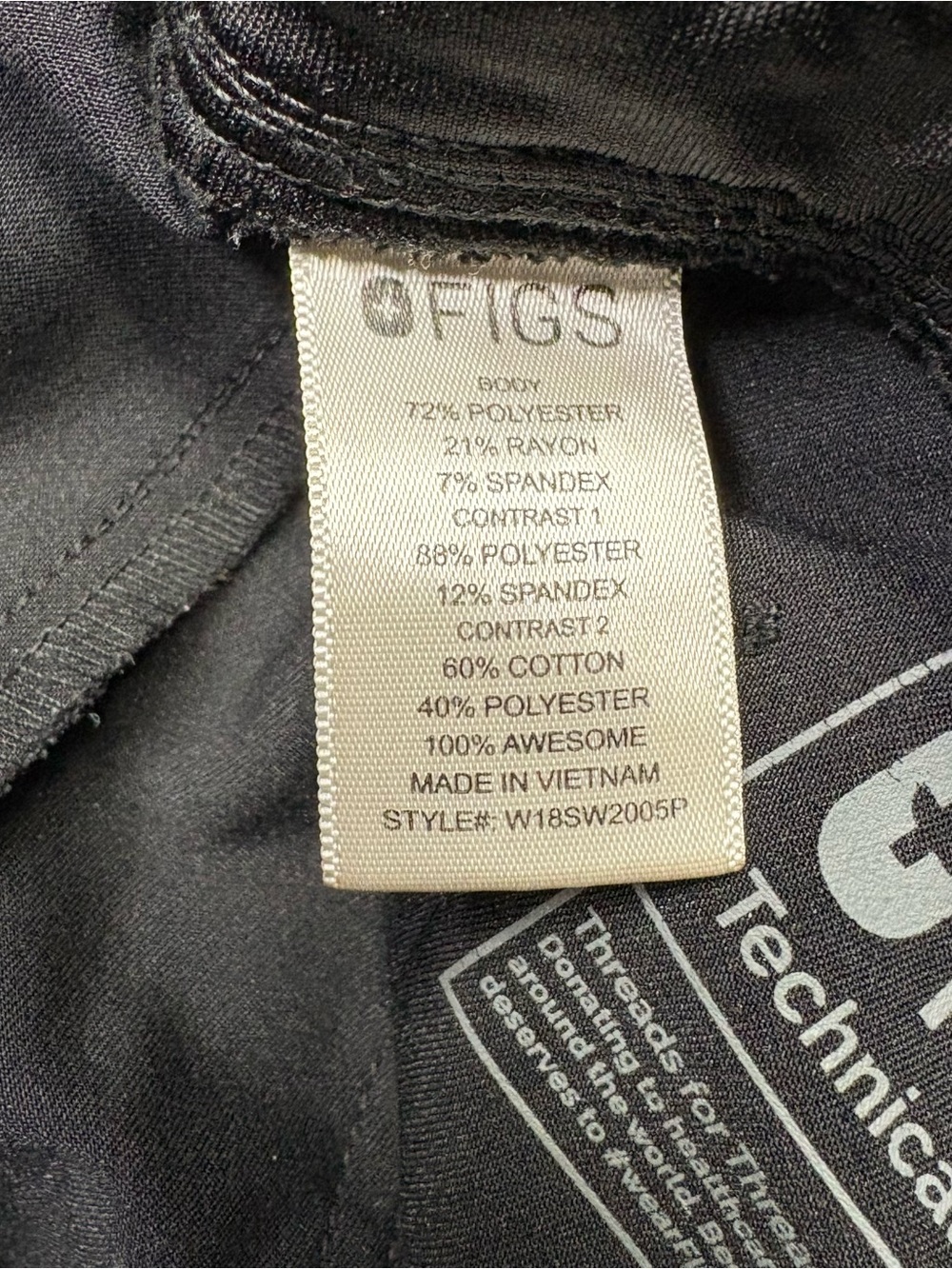 Figs Scrub Pants Womens S Petite Black Zamora Jogger Technical Collection - Picture 4 of 12